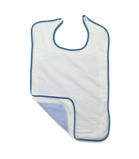 Impervious Adult Bib Terry with Velcro Closure